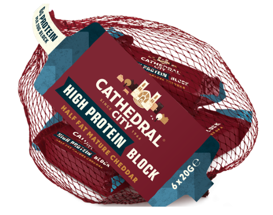 Cathedral City Mini Block Cheddar - High Protein Half Fat Mature 120g