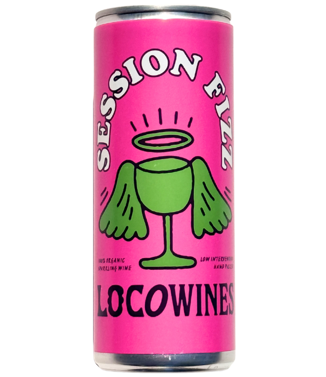 Loco Organic Sparkling White Wine - Session Fizz Chardonnay Xarello Penedes NV 12.50% ABV SPAIN X 6 X 250ml