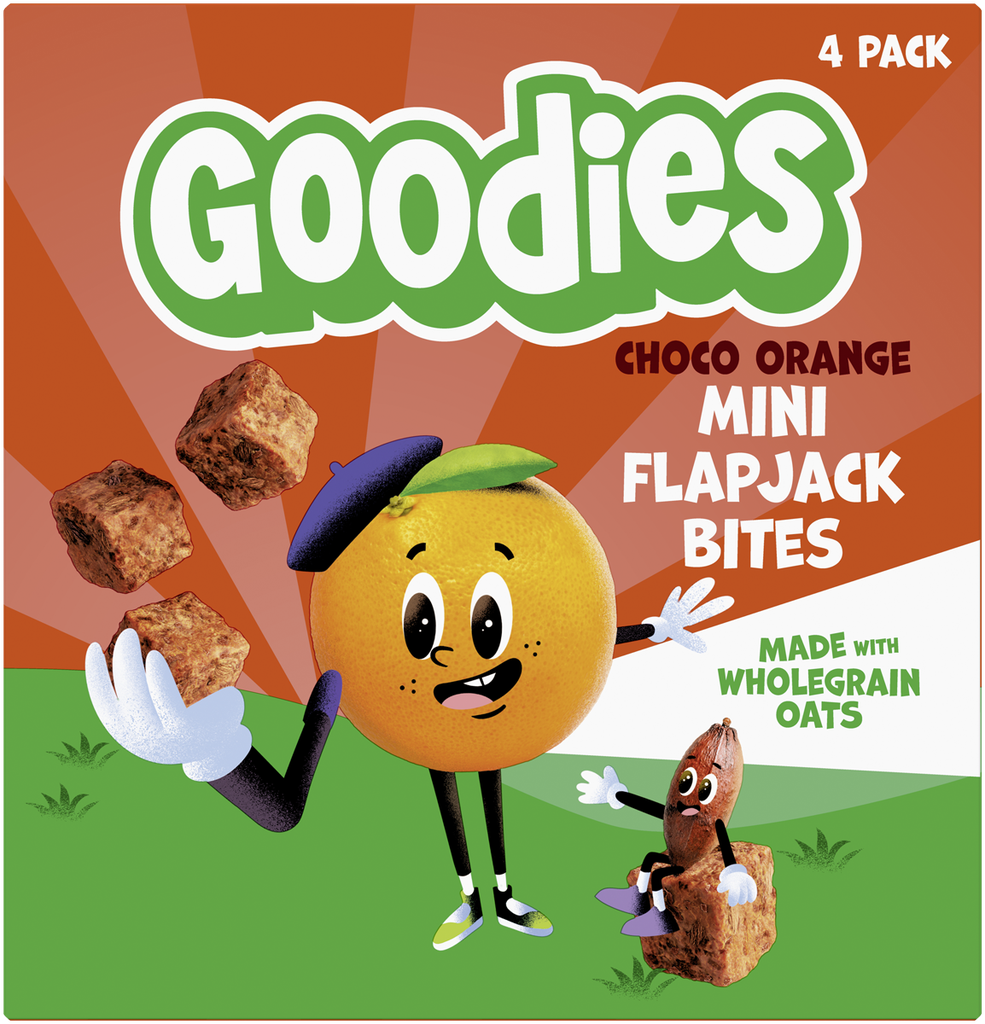 Goodies Kids Mini Flapjack Bites - MPK Choco Orange X 4 X (4x23g)