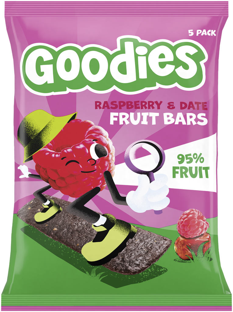 Goodies Kids Fruit Bars - MPK Raspberry and Date X 12 X (5x20g)