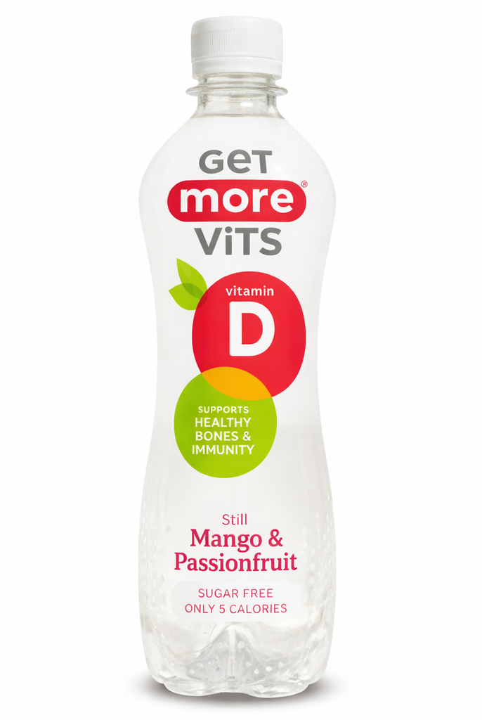 Get More Vits Still Vitamin Water - PET Mango and Passionfruit X 12 X 500ml