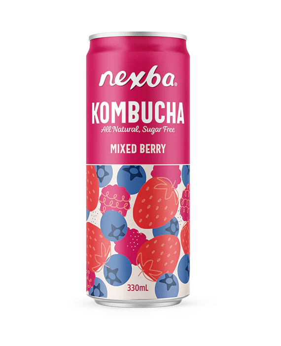 [25% OFF] Nexba Kombucha - CAN Mixed Berry X 12 X 330ml