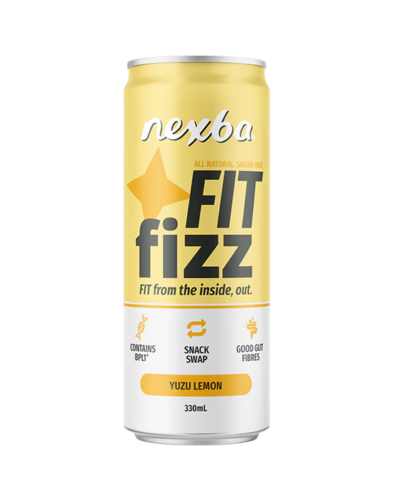 [25% OFF] Nexba Functional Drink - CAN Fit Fizz Yuzu Lemon X 12 X 330ml