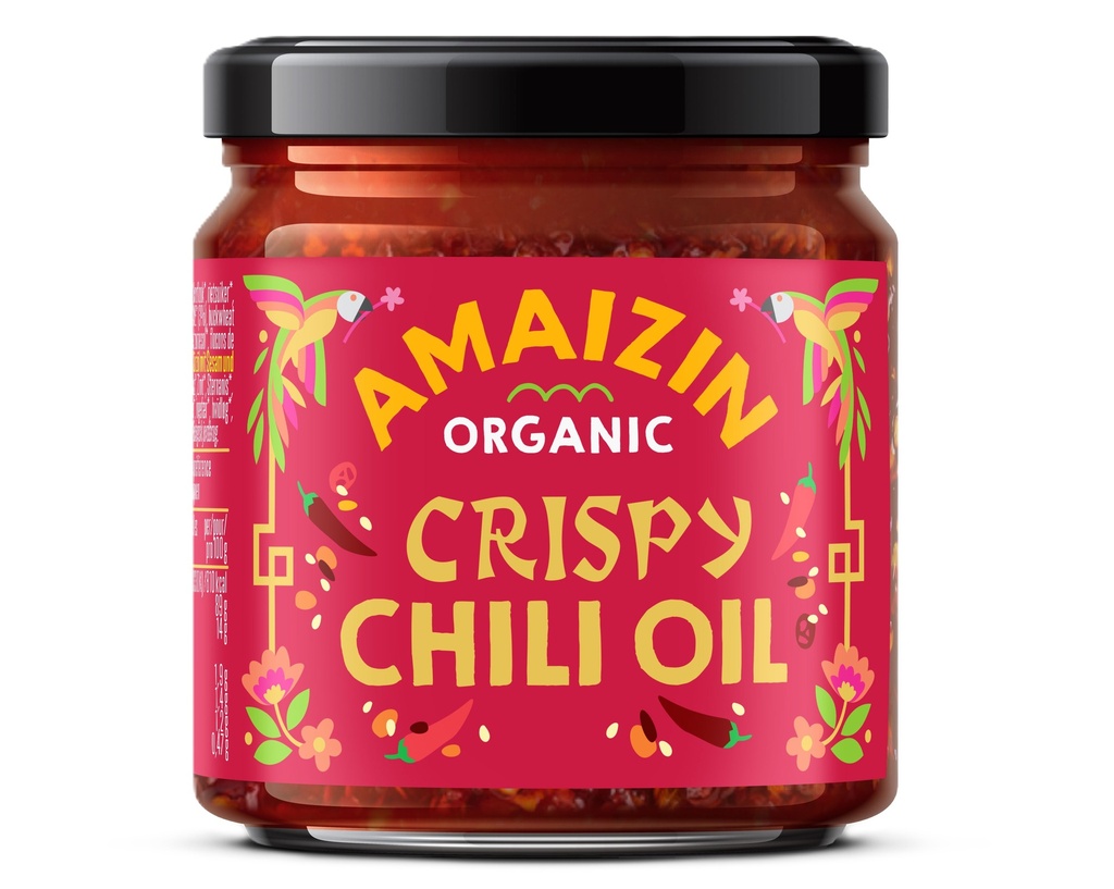 Amaizin Organic Chilli Oil - Crispy X 6 X 170g