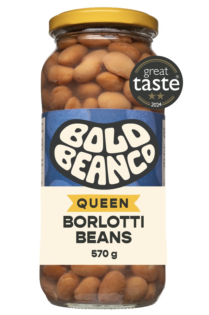 Bold Bean Co Pulse Jars - MEDIUM Queen Borlotti Beans X 6 X 570g