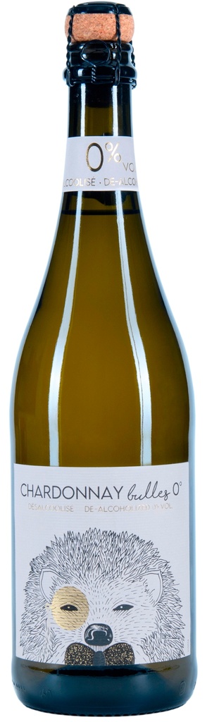 Jacques Frelin Alcohol Free Organic Sparkling White Wine - Herisson Malin Chardonnay Bulles Languedoc NV 0% ABV FRANCE X 6 X 750ml