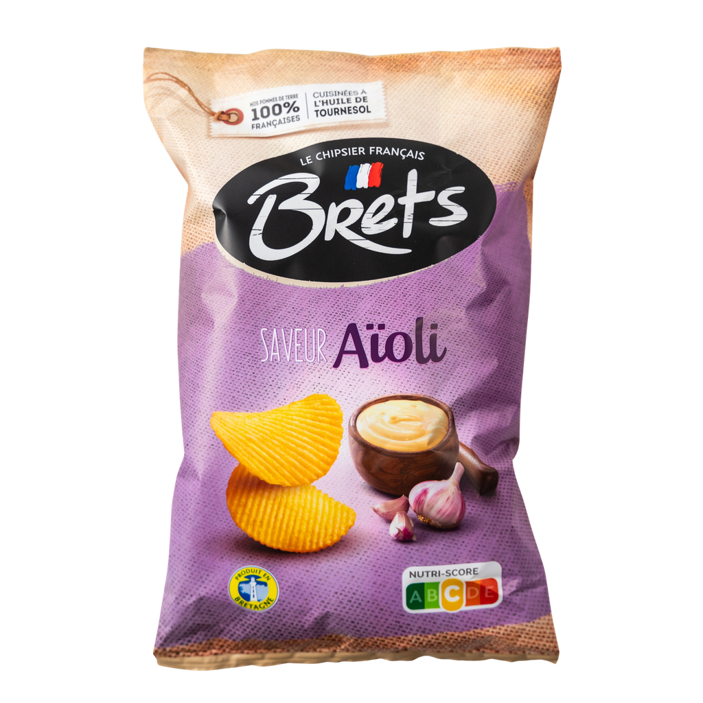 Brets Potato Crisps - Aioli X 10 X 125g