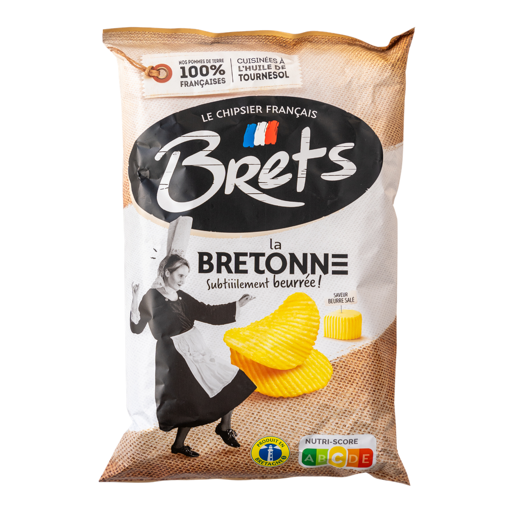 Brets Potato Crisps - Salted Butter X 10 X 125g