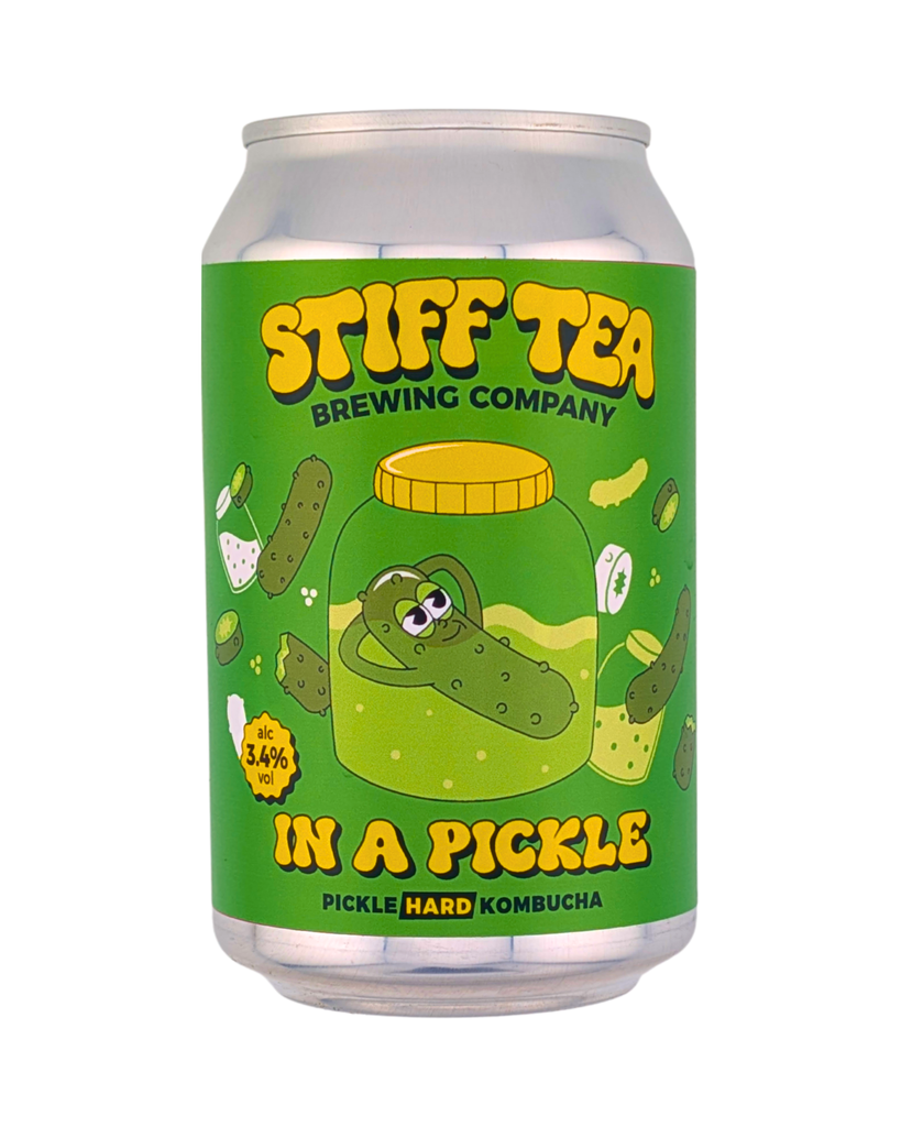 Stiff Tea Brewing Company Hard Kombucha - CAN In A Pickle 3.4% ABV X 12 X 330ml