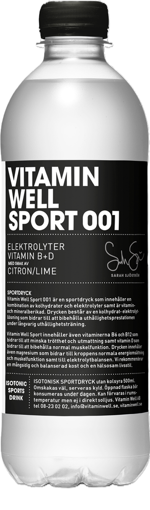 Vitamin Well Electrolyte Drink - Sport 001 X 12 X 500ml