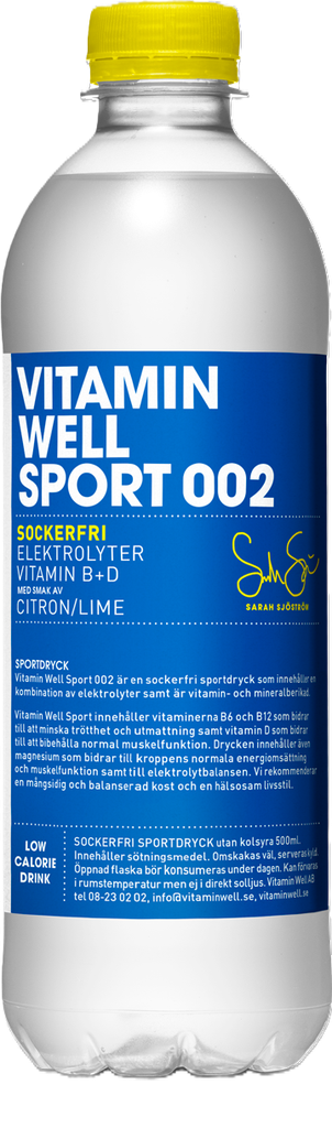 Vitamin Well Electrolyte Drink - Sport 002 X 12 X 500ml