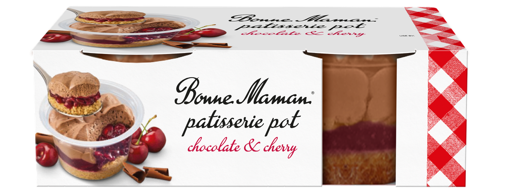 Bonne Maman Desserts - Chocolate and Cherry Patisserie Pot (2x90g)