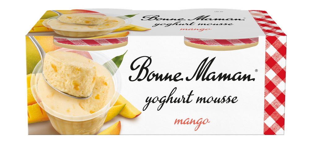 [10% OFF] Bonne Maman Desserts - Mango Yoghurt Mousse (2x70g)