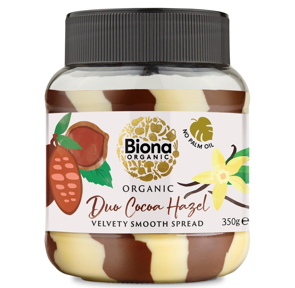 Biona Organic Chocolate Spread - Duo Cocoa Hazel X 6 X 350g