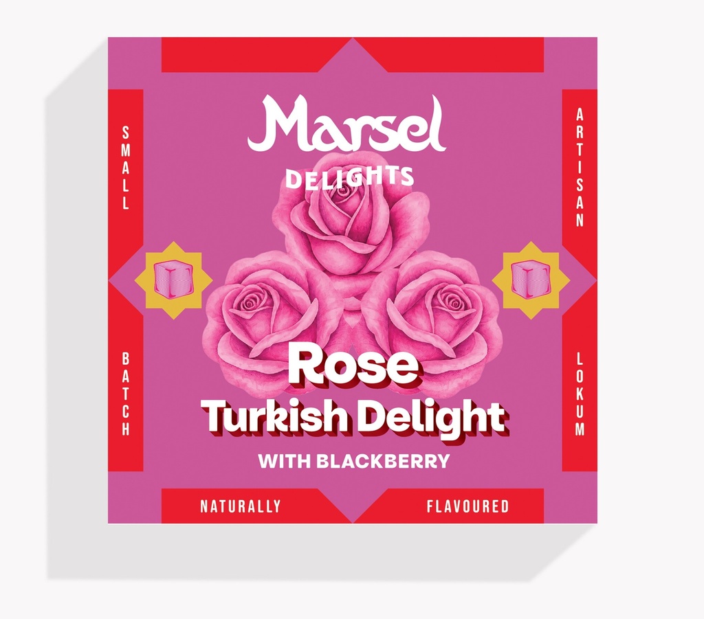 [15% OFF] Marsel Delights Turkish Lokum - Rose with Blackberry X 6 X 99g