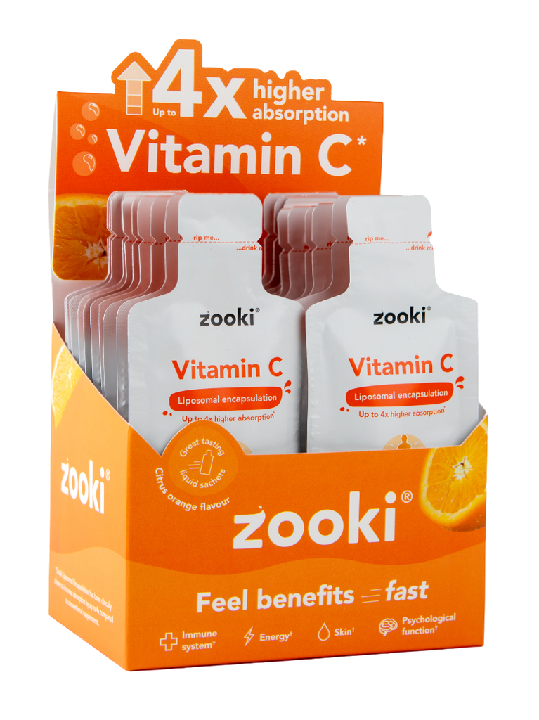 [15% OFF] Zooki Food Supplements - Liquid Vitamin C 1000mg Citrus Orange X 20 X 15ml