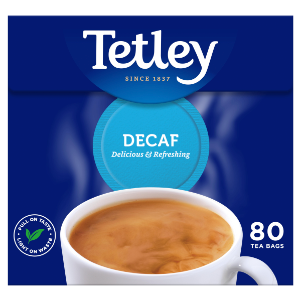 Tetley Tea - Decaf X 6 X 250g