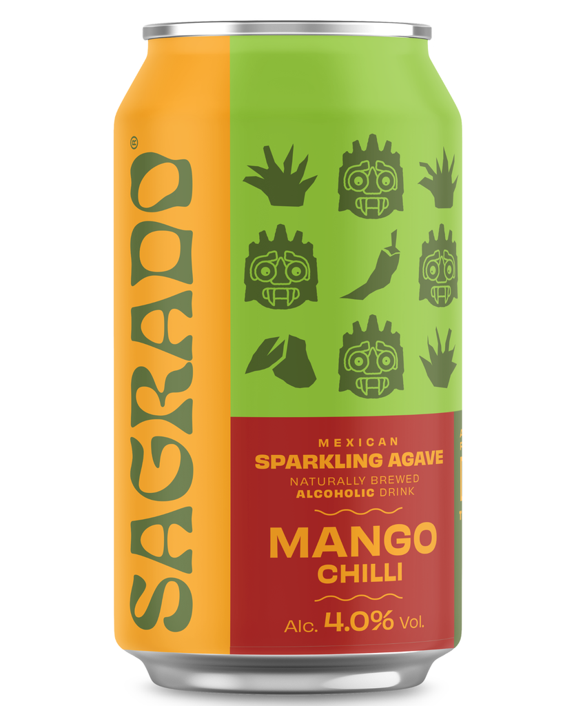 Sagrado Sparkling Agave Drink - Mango Chilli 4.0% ABV X 12 X 330ml