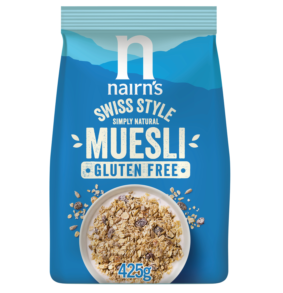 Nairns Gluten Free Muesli - Swiss Style N9522 X 4 X 425g