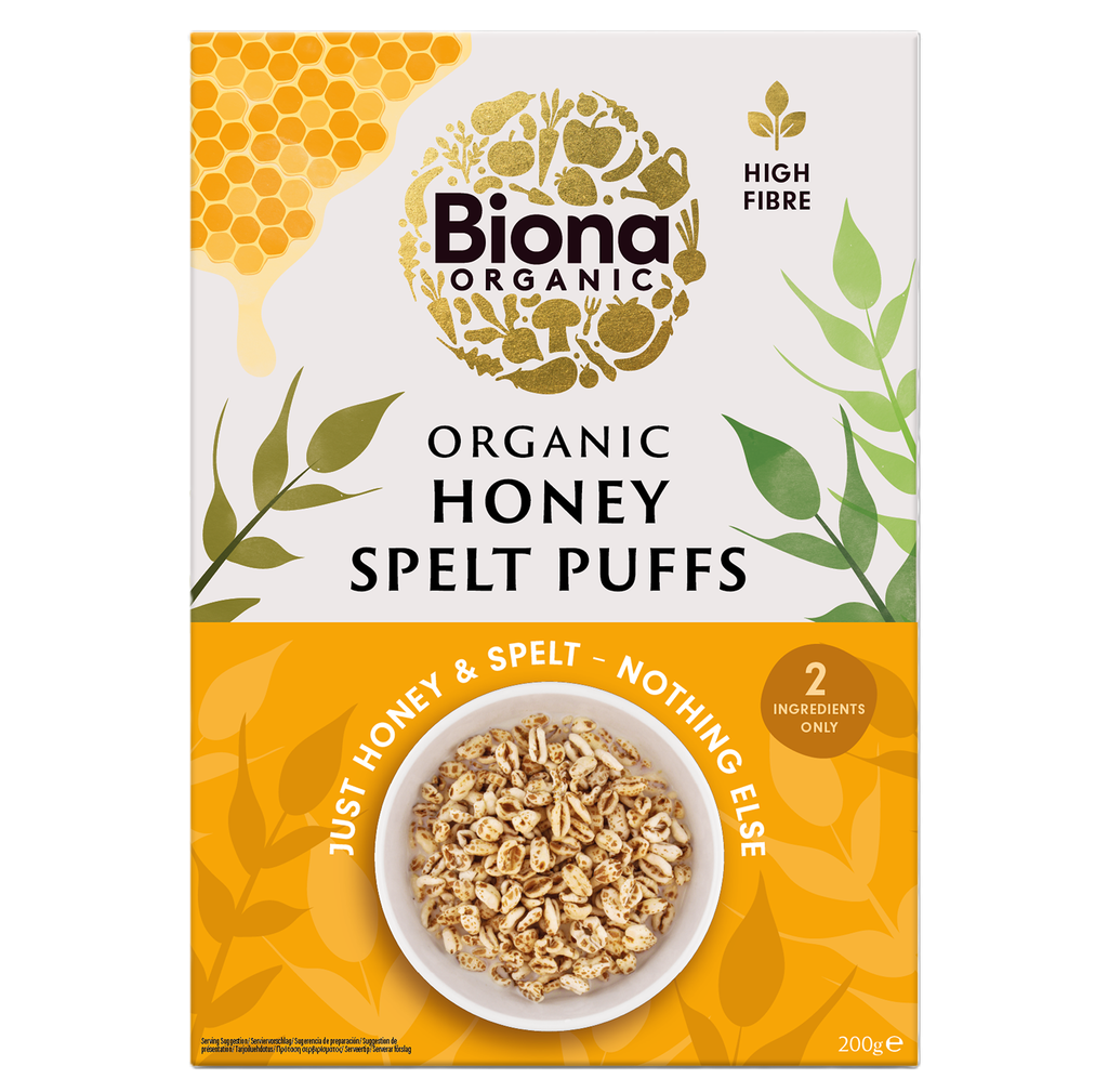 Biona Organic Cereals - Honey Spelt Puffs X 7 X 200g