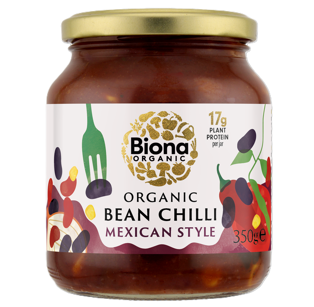 Biona Organic Ready Meals - Mexican Style Bean Chilli X 6 X 350g