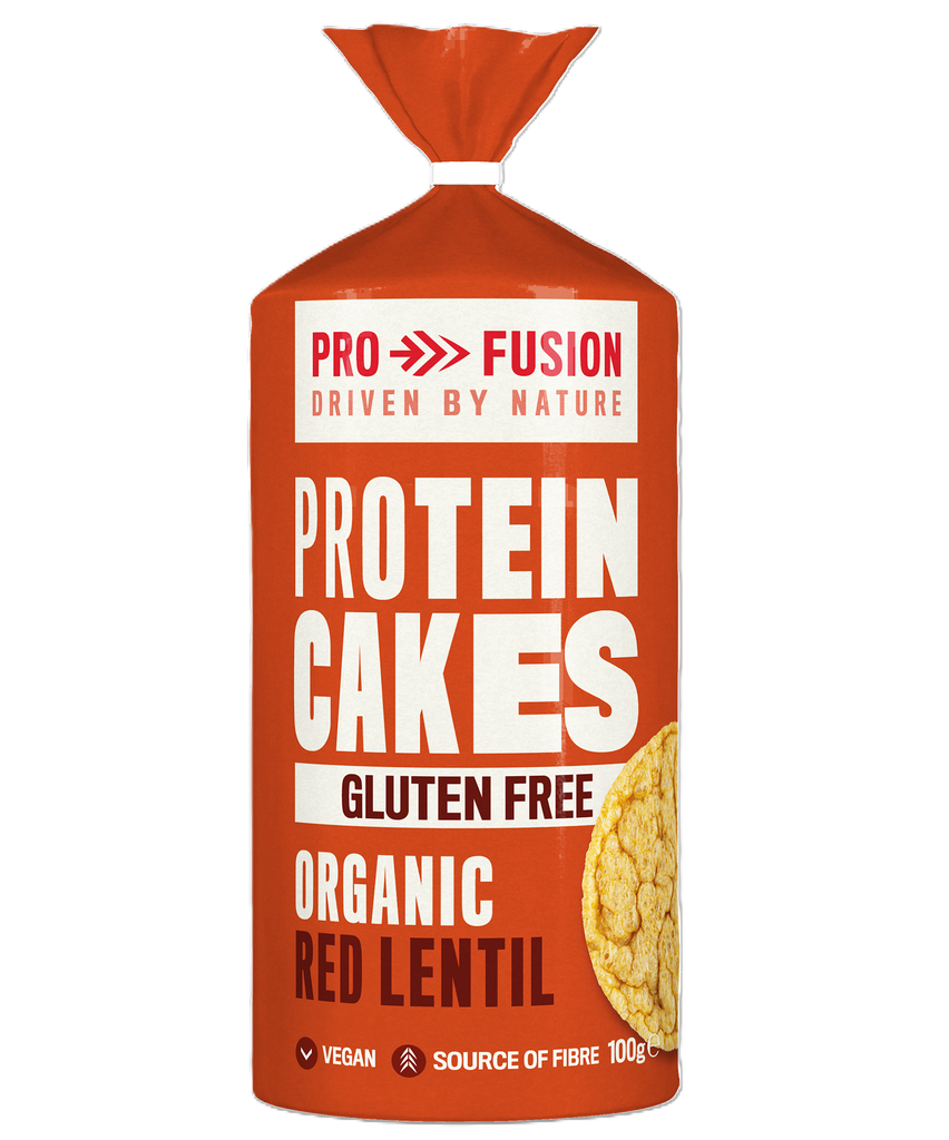 Profusion Organic Protein Cakes - Gluten Free Red Lentil X 12 X 100g