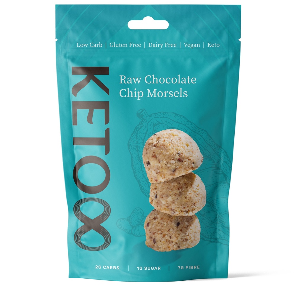 [10% OFF] Keto8 Gluten Free Snacks - Raw Chocolate Chip Morsel X 6 X 120g