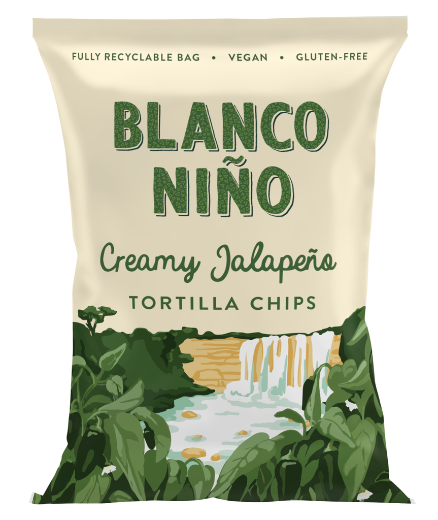 Blanco Nino Tortilla Chips - SMALL Creamy Jalapeno X 24 X 45g