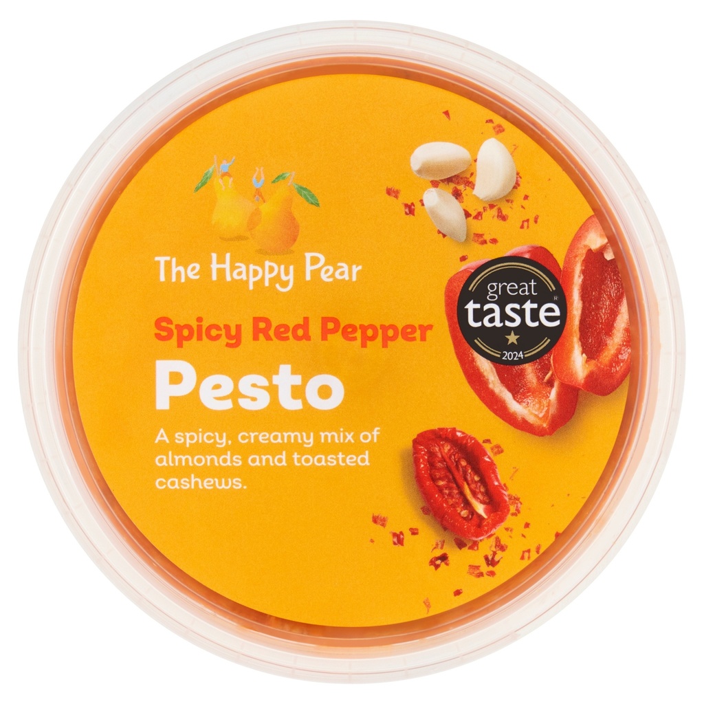The Happy Pear Vegan Fresh Pesto - Spicy Red Pepper 135g