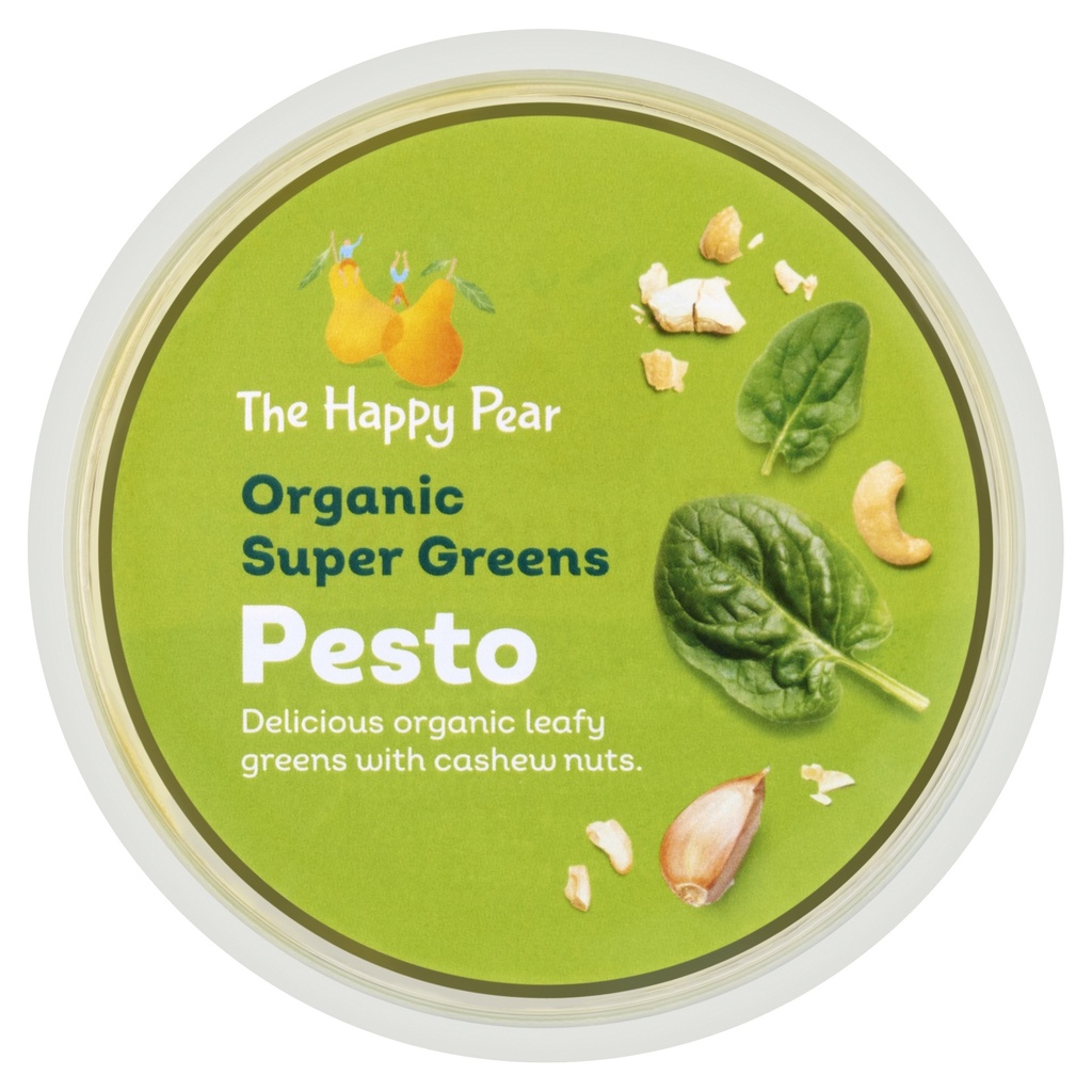 The Happy Pear Organic Vegan Fresh Pesto - Super Greens 135g