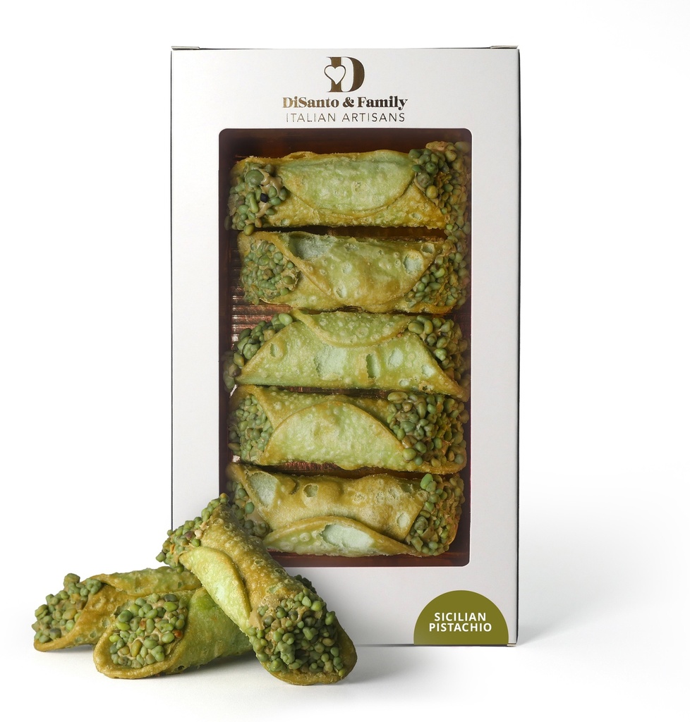 Di Santo Italian Pastries - Cannolo Sicilian Pistachio X 6 X 200g