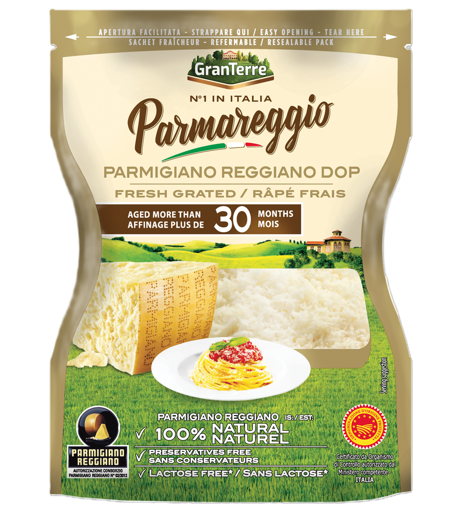 Parmareggio Cheese - Parmigiano Reggiano DOP 30 Months Fresh Grated 60g