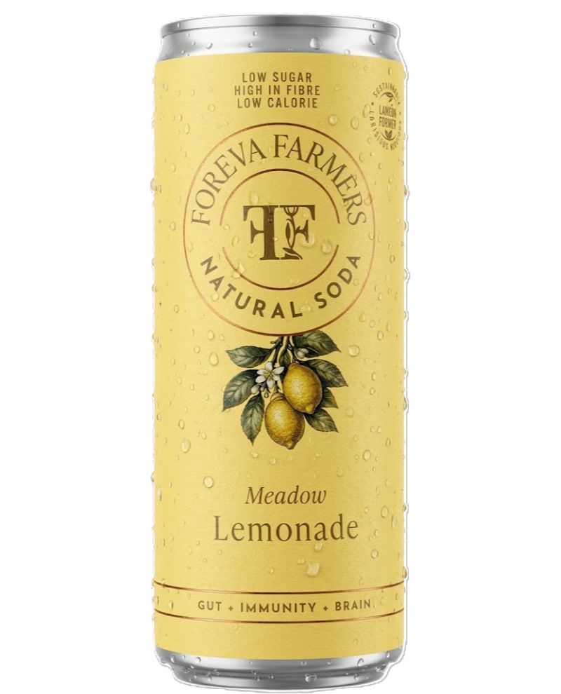 [30% OFF] Foreva Farmers Natural Soda - CAN Meadow Lemonade X 12 X 250ml