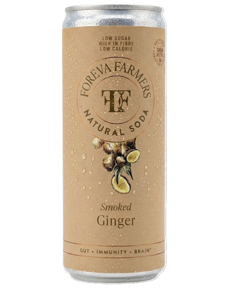 [30% OFF] Foreva Farmers Natural Soda - CAN Smoked Ginger X 12 X 250ml