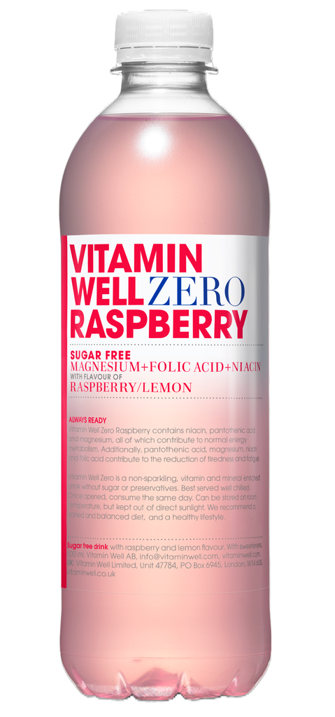 [13% OFF] Vitamin Well Sugar Free Vitamin Drinks - Raspberry X 12 X 500ml