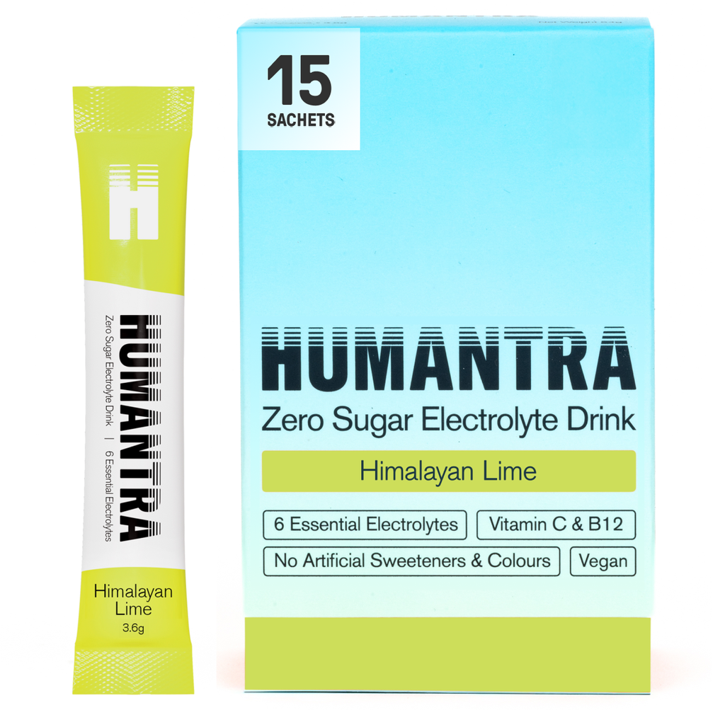 [15% OFF] Humantra Zero Sugar Electrolyte Powder - Himalayan Lime X 15 X 3.6g