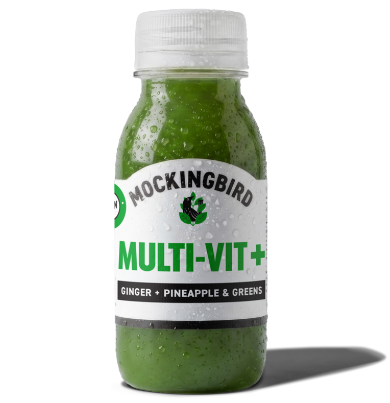 [20% OFF] Mockingbird Raw Press Health Shots - Ginger Pineapple and Greens X 16 X 60ml