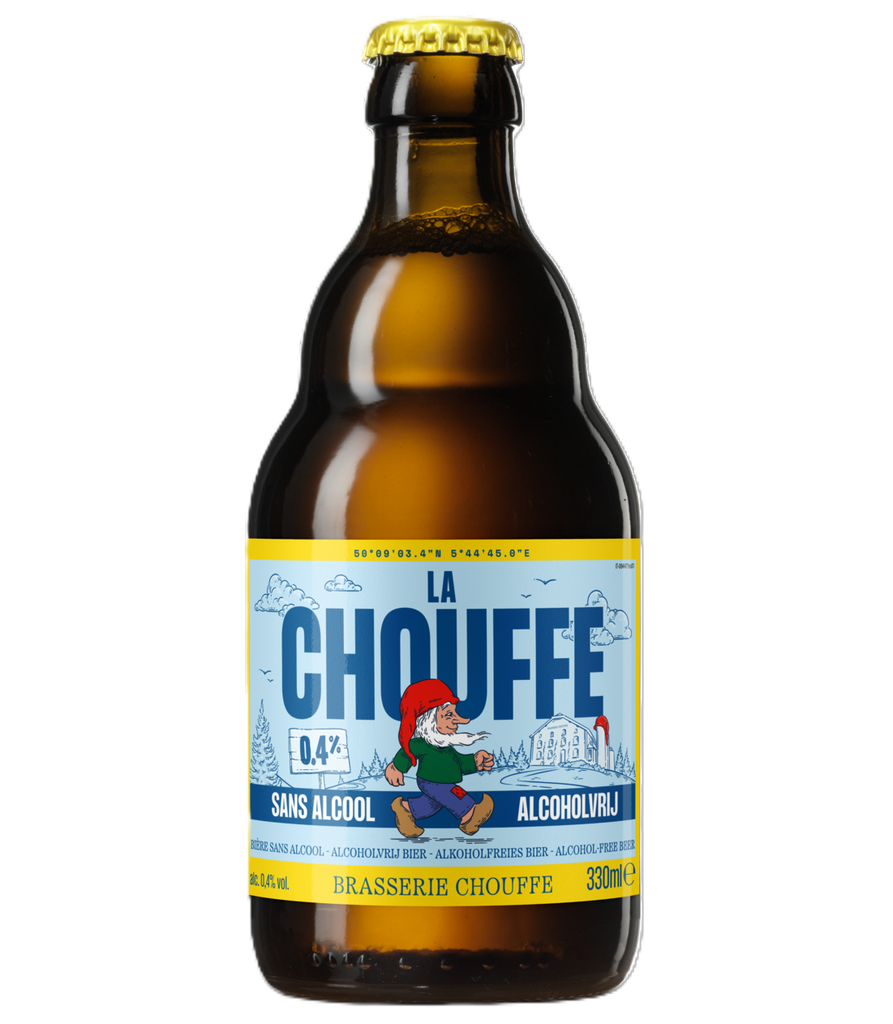 Chouffe Alcohol Free Belgian Beer - BOTTLE Ale 0.4% ABV X 12 X 330ml