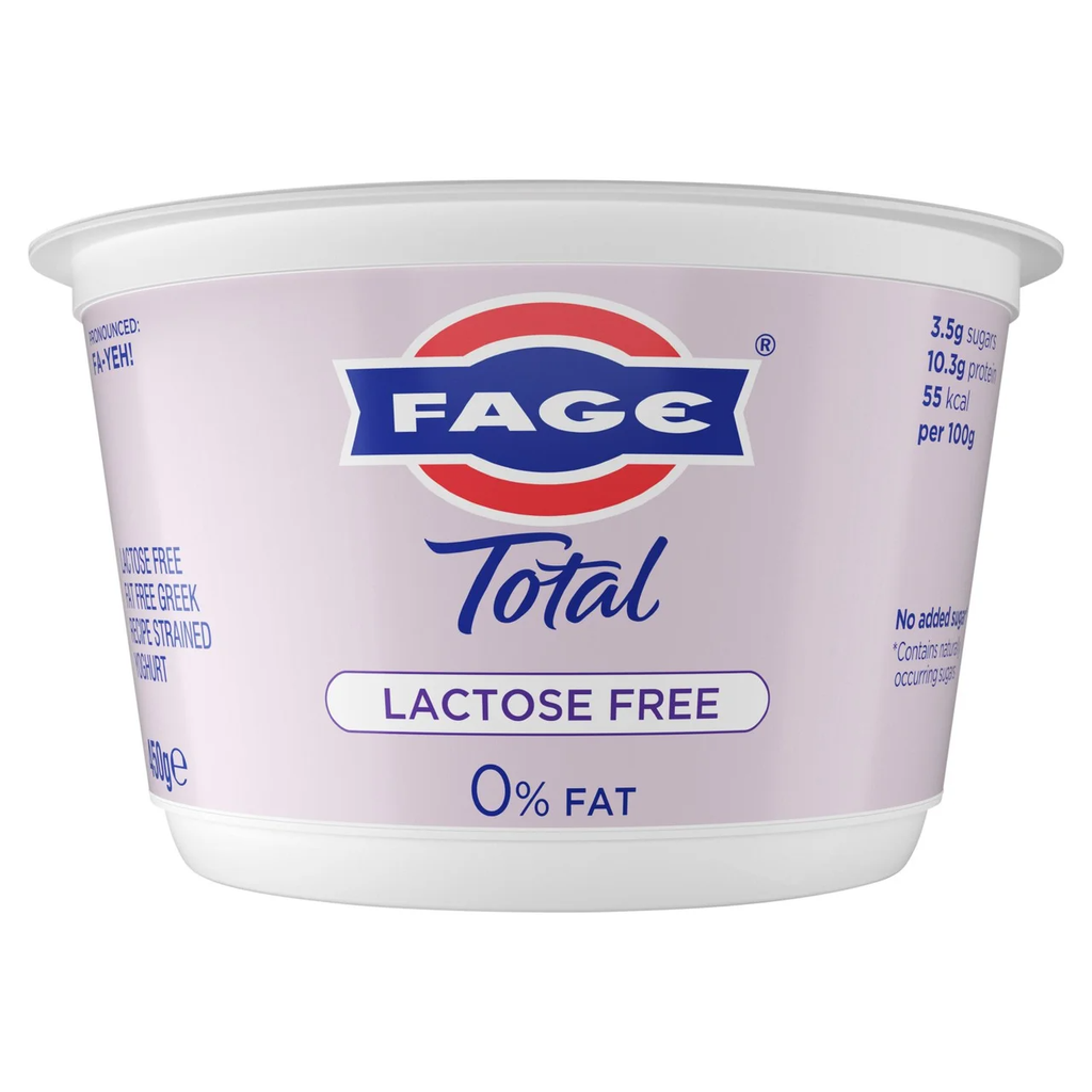 Total Lactose Free Greek Strained Yoghurt - LACTOSE-FREE LARGE 0% Fat 450g