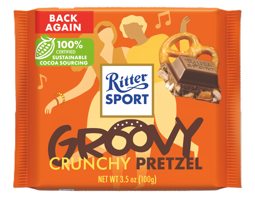 Ritter Sport Chocolate Colour - Limited Edition Crunchy Pretzel  X 11 X 100g