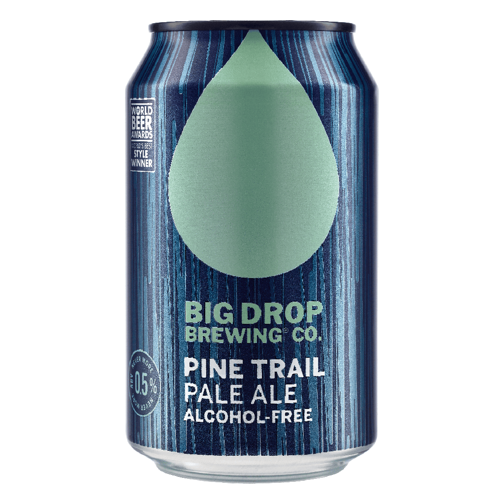 Big Drop Brewing Co Alcohol Free Beer - CAN Pine Trail Pale Ale 0.5% ABV X 12 X 330ml