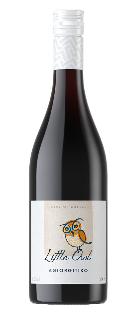 Little Owl Red Wine - Agiorgitiko PGI Peleponnese 2025 12% ABV GREECE X 6 X 750ml
