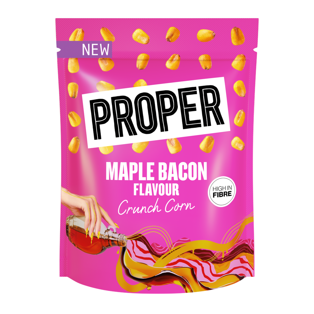 Proper Crunchy Corn Snack - Maple Bacon X 7 X 125g