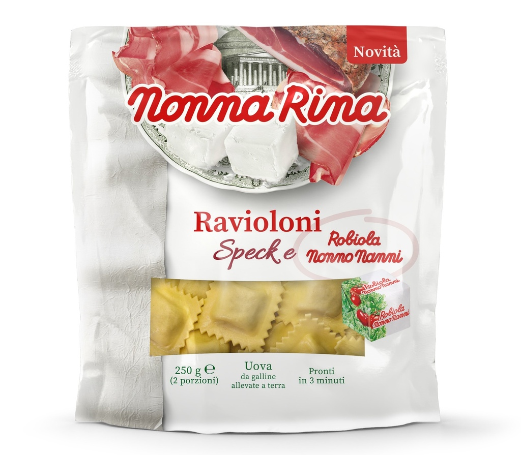 [50% OFF [CLEARANCE] (BBD 30/08) Nonna Rina Fresh Filled Pasta - Ravioloni Speck and Robiola 250g
