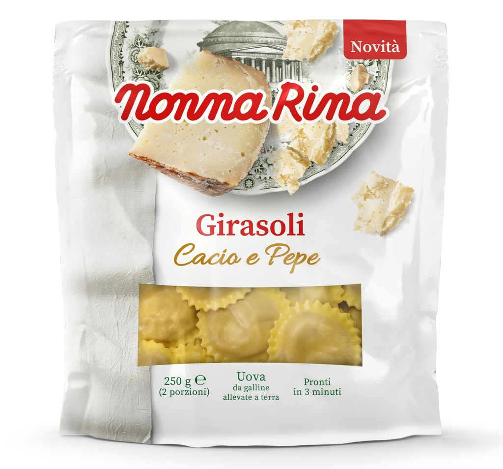 [50% OFF] [CLEARANCE] (BBD 07/09) Nonna Rina Fresh Filled Pasta - Girasoli Cheese and Black pepper 250g