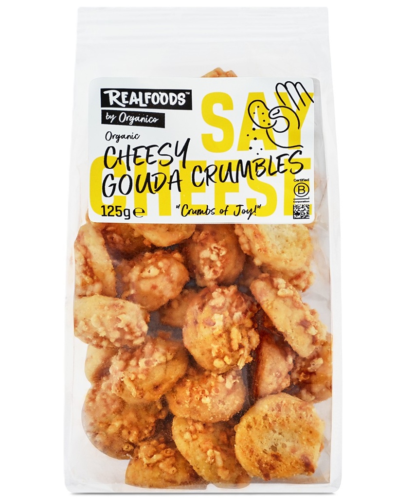Organico Organic Biscuits - Cheesy Gouda Crumbles X 10 X 125g