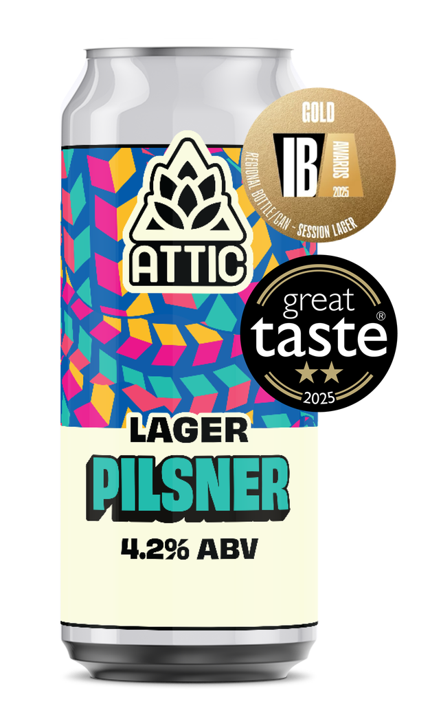 [10% OFF] Attic Beer - Pilsner Lager 4.2% ABV X 12 X 440ml