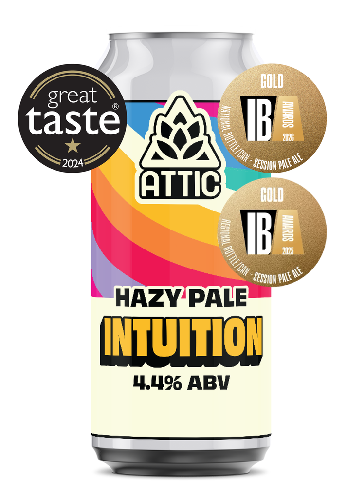 [10% OFF] Attic Beer - Intuition Hazy Pale 4.4% ABV X 12 X 440ml