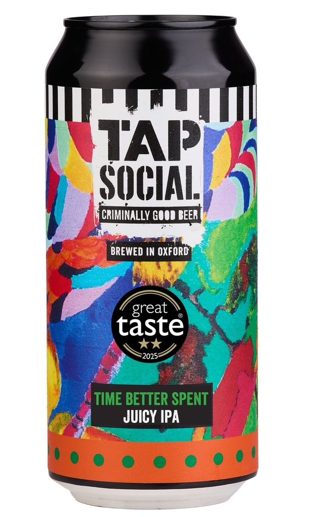 Tap Social Movement Beer- Time Better Spent Juicy IPA 5.10% ABV X 12 X 440ml