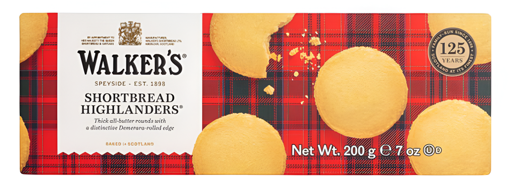 Walkers Shortbread Biscuits - Highlanders X 12 X 200g
